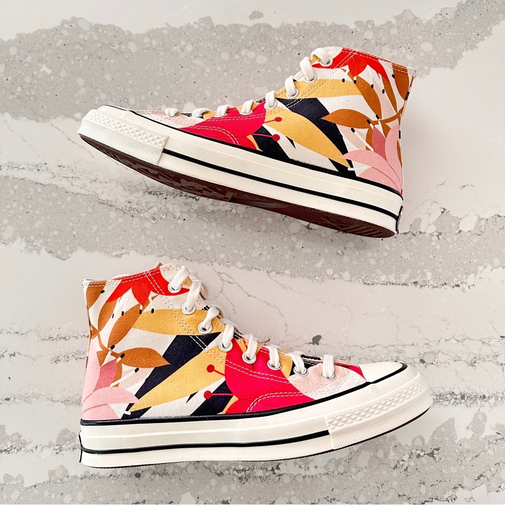 Converse Chuck 70 High Vintage Floral Sneakers - Picture 10 of 16